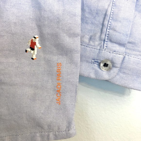 Jacadi Boys Buttondown with Marathon Runner Motif - Picture 3 of 5